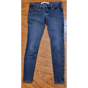 Vintage Abercrombie Fitch A&F Skinny Jeans Juniors (0R) 25X29 Stretch Med Wash
